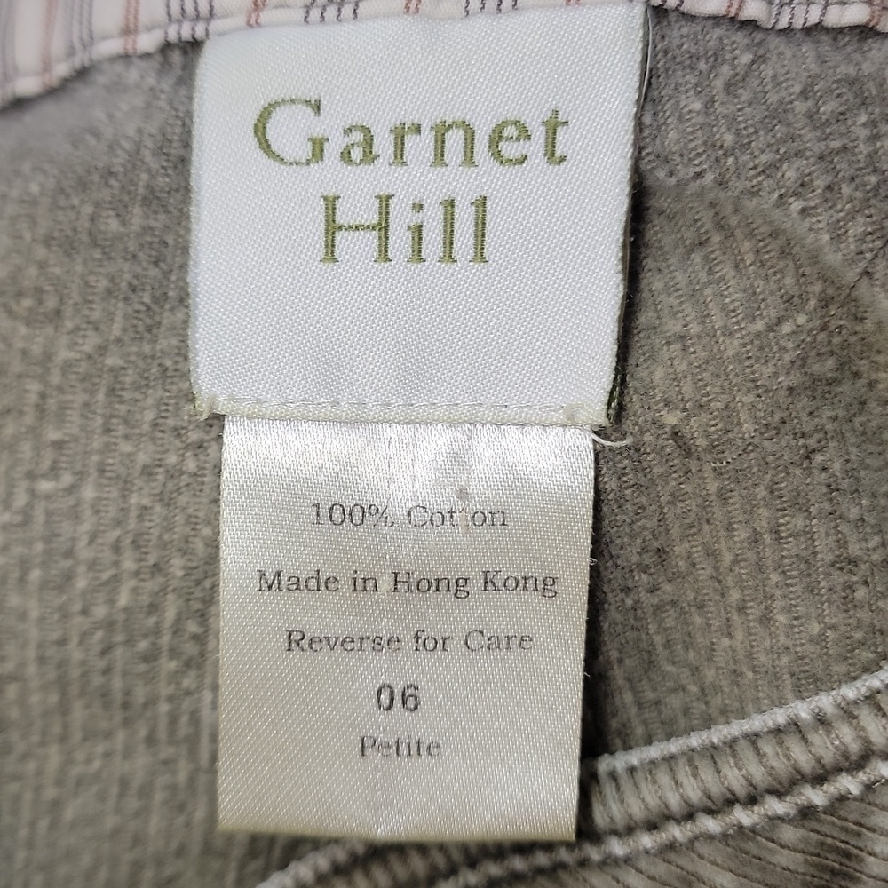 Garnet Hill Corduroy Cropped Trousers - Picture 7 of 8